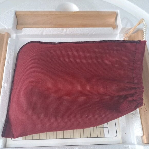 Scrabble Crossword Game 1989 Deluxe Edition Rotating Turntable Mahogany Tiles - Picture 4 of 9